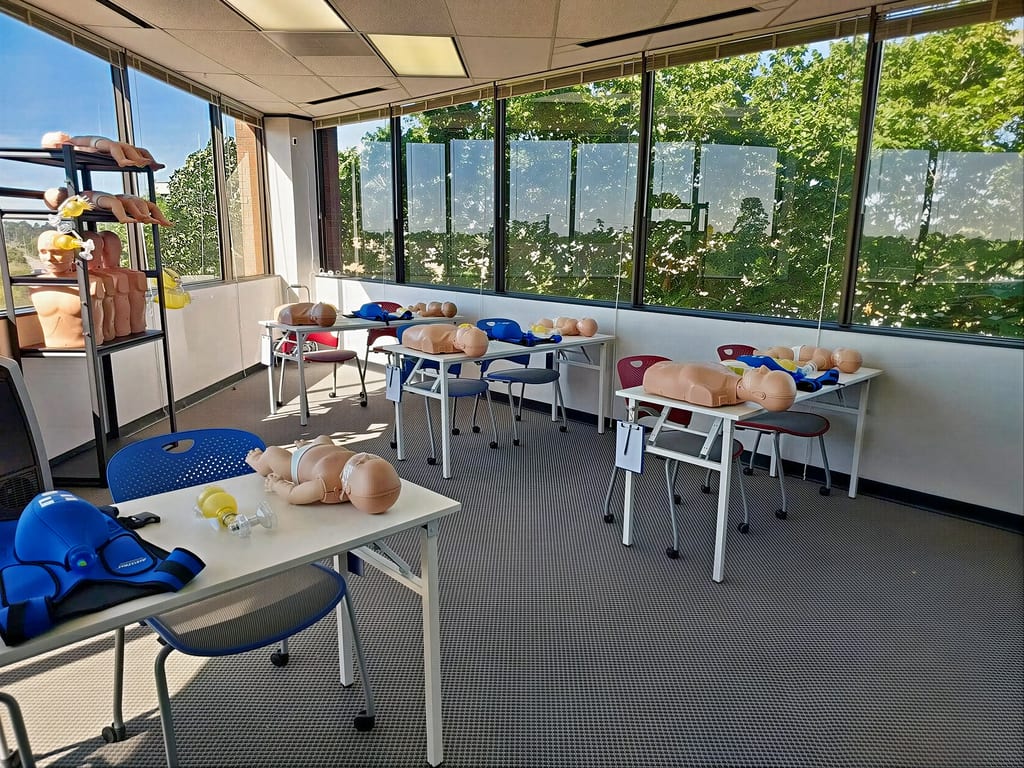 North Houston CPR certification office and training classroom at Cardiox Care
